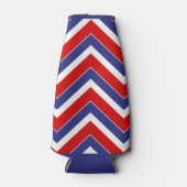 Glacière BOUTEILLE Rouge, Blanc, Bleu Chevron 1 VE (Devant)