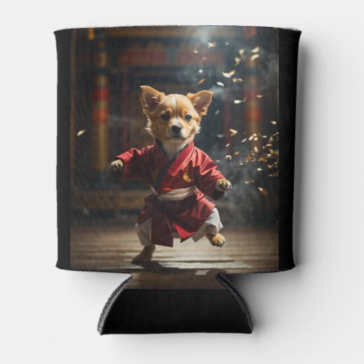Glacière chiot rouge mignon Kung Fu (Devant)