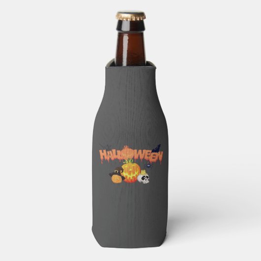 Glacière classique bouteille Halloween avec Zip (Bottle Devant)
