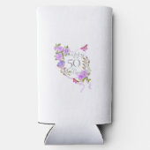 Glacière d'anniversaire de Rose violet (Verso)