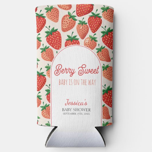 Glacière de Baby shower Berry Sweet (Recto)