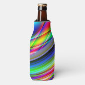 glacière de bouteille abstraite de couleur cool (Bottle Devant)
