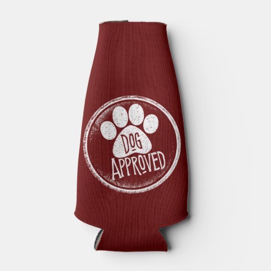 Glacière de bouteille approuvé par le chien (Devant)