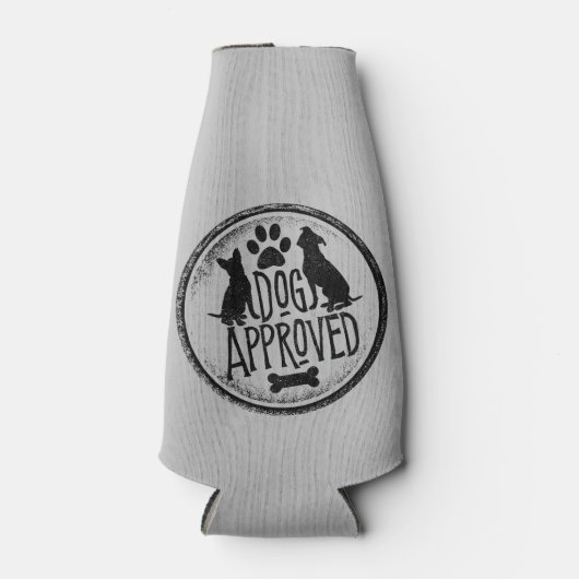 Glacière de bouteille approuvé par le chien (Devant)