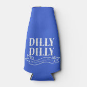 Glacière de bouteille bleu Dilly (blanc) (Devant)