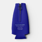 Glacière de bouteille bleue de marque commerciale (Dos)