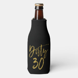 Glacière de bouteille d'anniversaire Dirty 30 Gold