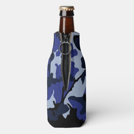 Glacière de bouteille de Camo bleu (Bouteille Dos)