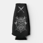 Glacière de bouteille de crâne viking (Devant)