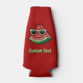 Glacière de bouteille de dessin de pastèque (Devant)