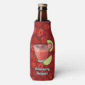 Glacière de bouteille de fraise Daiquiri (Bottle Devant)