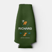 glacière de bouteille de golf vert personnalisé (Devant)