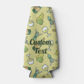 Glacière de bouteille de Motif blanc (Devant)