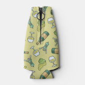 Glacière de bouteille de Motif blanc (Dos)