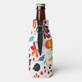 Glacière de bouteille de Motif d'automne (Bouteille Dos)