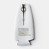 Glacière de bouteille de mousse : Stallion blanc (Dos)