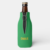 Glacière de bouteille de nom personnalisé St. Patr (Bouteille Dos)