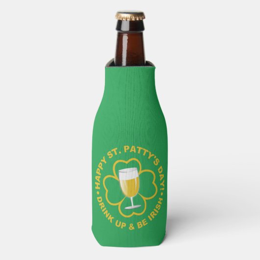 Glacière de bouteille de nom personnalisé St. Patr (Bottle Devant)