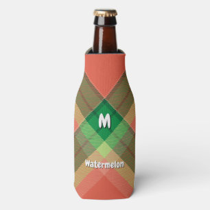 Glacière de bouteille de Tartan Watermelon