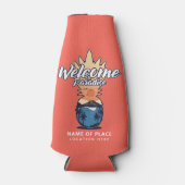 Glacière de bouteille de texte personnalisé de bie (Devant)