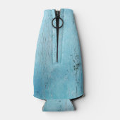 Glacière de bouteille de texture bleu clair (Dos)