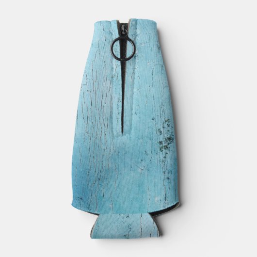 Glacière de bouteille de texture bleu clair (Dos)