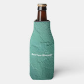 Glacière de bouteille de texture de mur vert (Bottle Devant)