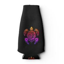 Glacière de bouteille de tortue tribale