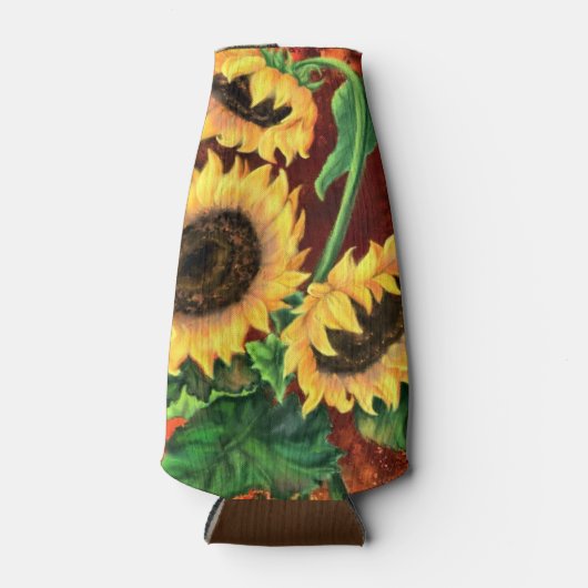 Glacière de bouteille de tournesol (Devant)