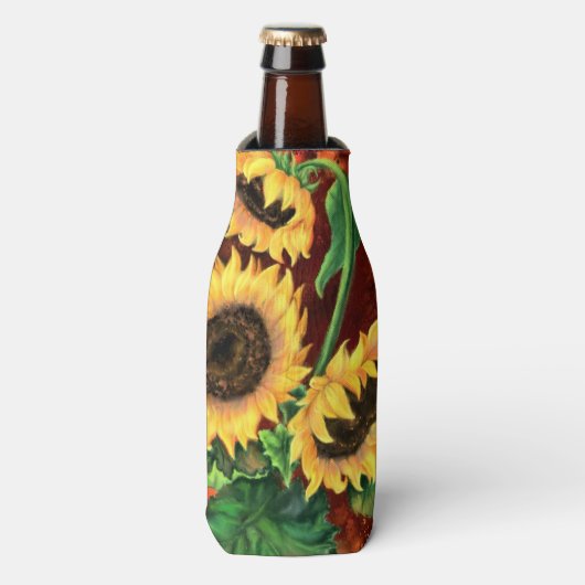 Glacière de bouteille de tournesol (Bottle Devant)