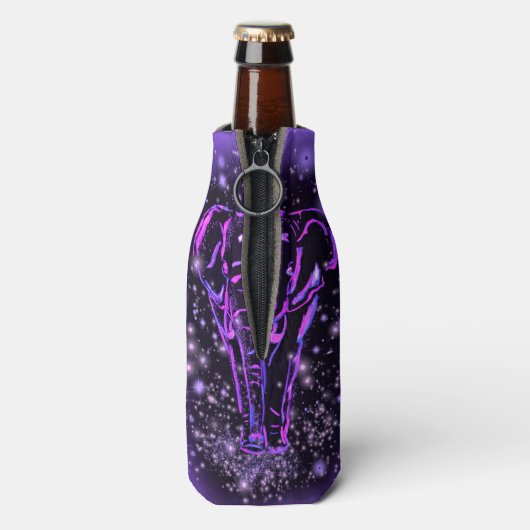 Glacière de bouteille d'éléphant rose néon (Bouteille Dos)