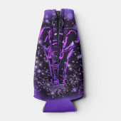 Glacière de bouteille d'éléphant rose néon (Dos)