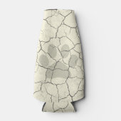 Glacière de bouteille d'Empreinte de patte blanc f (Devant)