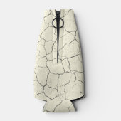 Glacière de bouteille d'Empreinte de patte blanc f (Dos)