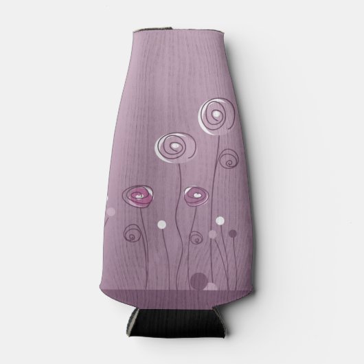 Glacière de bouteille d'été violet (Devant)
