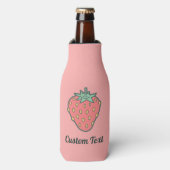 Glacière de bouteille d'icône de fraise (Bottle Devant)
