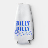 Glacière de bouteille Dilly Dilly (bleu) (Devant)