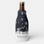 Glacière de bouteille du village de Noël (Bottle Devant)