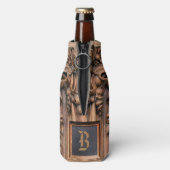 Glacière de bouteille en bois sculpté (Bouteille Dos)