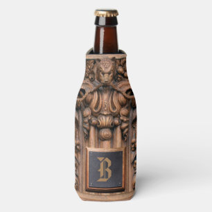 Glacière de bouteille en bois sculpté