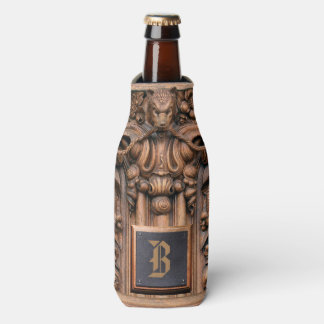 Glacière de bouteille en bois sculpté