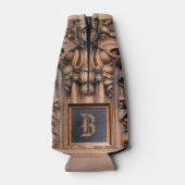Glacière de bouteille en bois sculpté (Dos)
