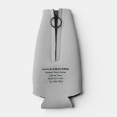 Glacière de bouteille gris de marque commerciale (Dos)