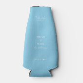 Glacière de bouteille Mariage Sky Blue (Devant)