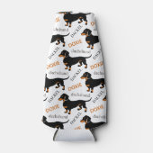 Glacière de bouteille Motif Dachshund (Devant)