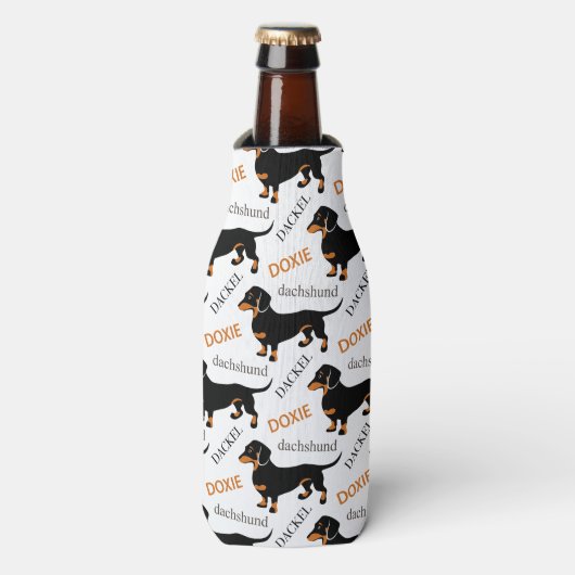 Glacière de bouteille Motif Dachshund (Bottle Devant)