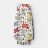 Glacière de bouteille Motif de chats joueurs (Devant)