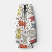 Glacière de bouteille Motif de chats joueurs (Dos)