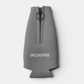 glacière de bouteille personnalisée de golf gris (Dos)