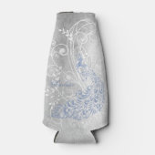 Glacière de bouteille personnalisée Peacock bleu c (Devant)